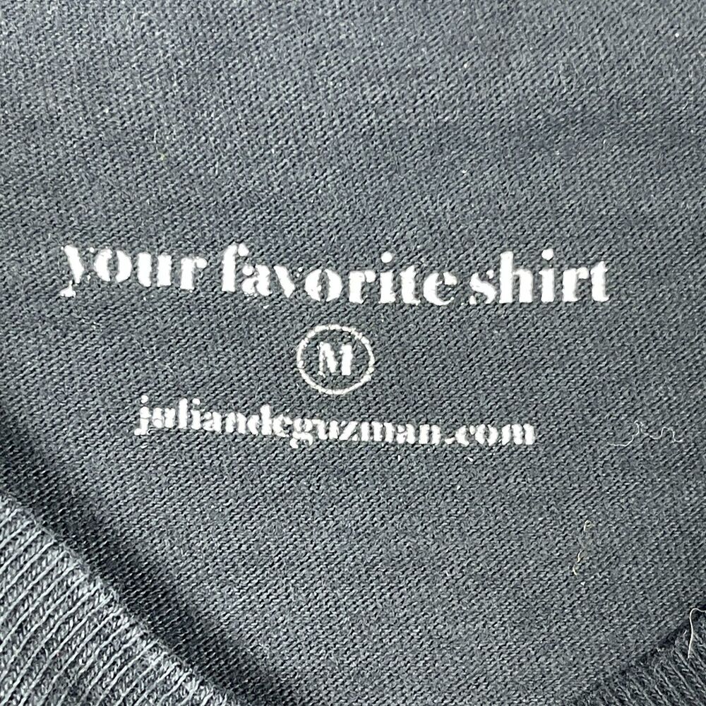 Julian Deguzman T-Shirt Men's Medium Black Graphic Lifestyle Boys Short Sleeve - Picture 3 of 8
